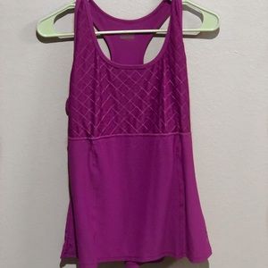 purple workout tank